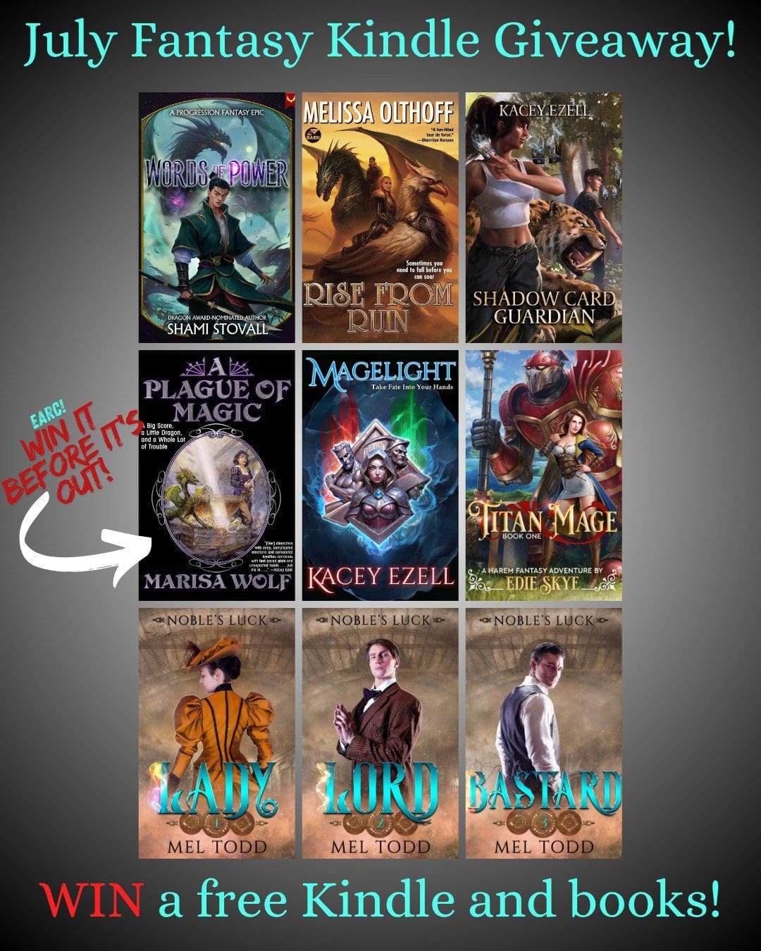 My author pals and I are doing another Kindle + eBook giveaway!
